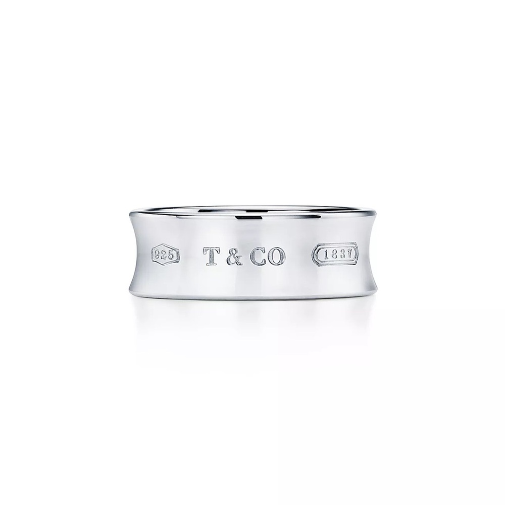 Authentic Tiffany & Co. Silver 1837 Women's Ring